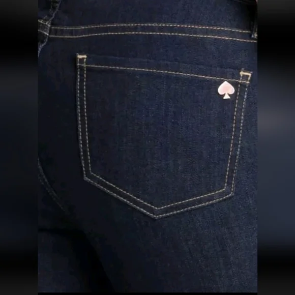 Kate Spade Jeans Kate Spade Broome Street Dark Blue Denim Skinny Jeans Sz 29 - Picture 3 of 16